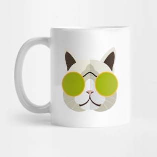 Cute Cat Face Mask Mug